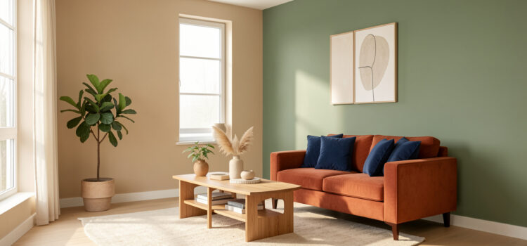 Comment associer 4 teintes de peinture à son aménagement pour moderniser sa maison ?